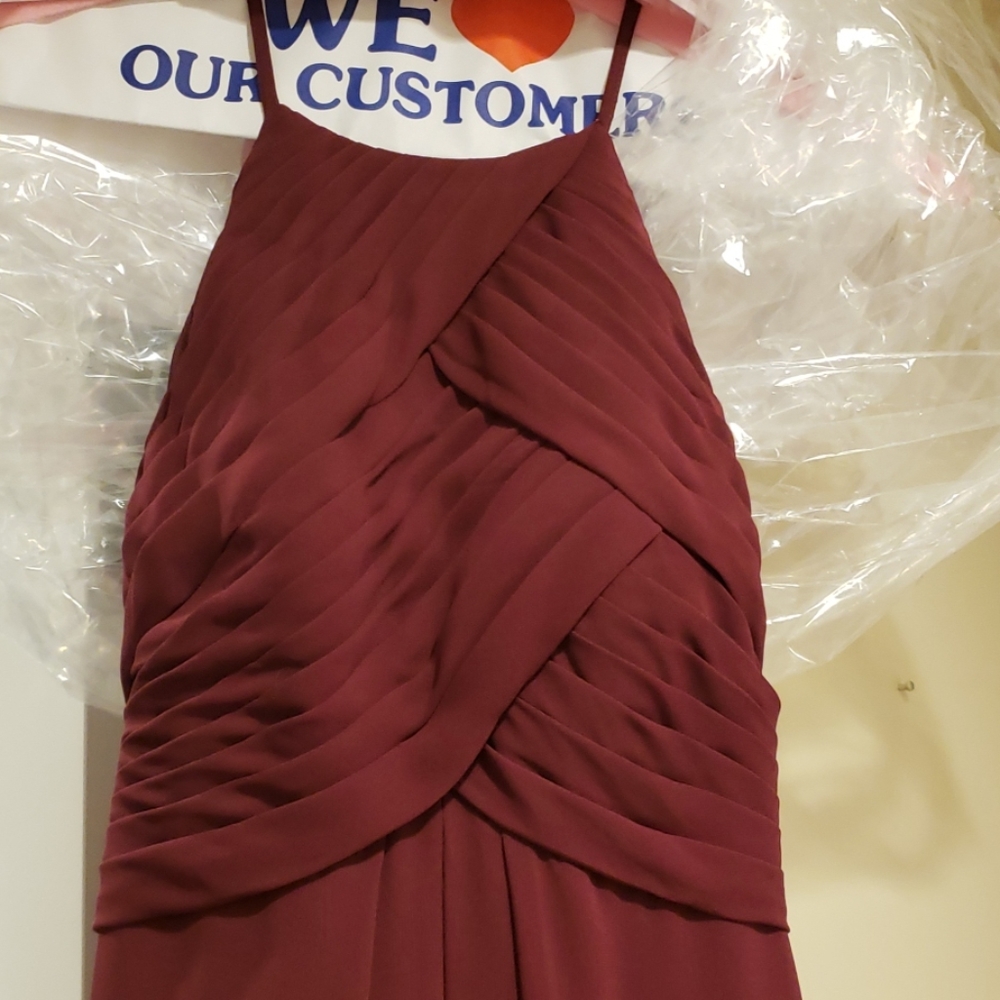Burgundy prom dress